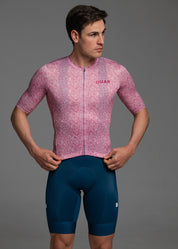 PINK PIXEL JERSEY + AQUA BIBS + WHITE/GREY SOCKS