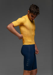 YOLK JERSEY + MARINO BIBS + MARINO/GREY SOCKS