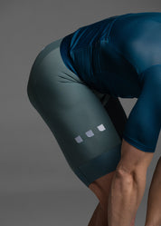 DARK TEAL JERSEY + EUCALYPTO BIBS + WHITE/GREY SOCKS