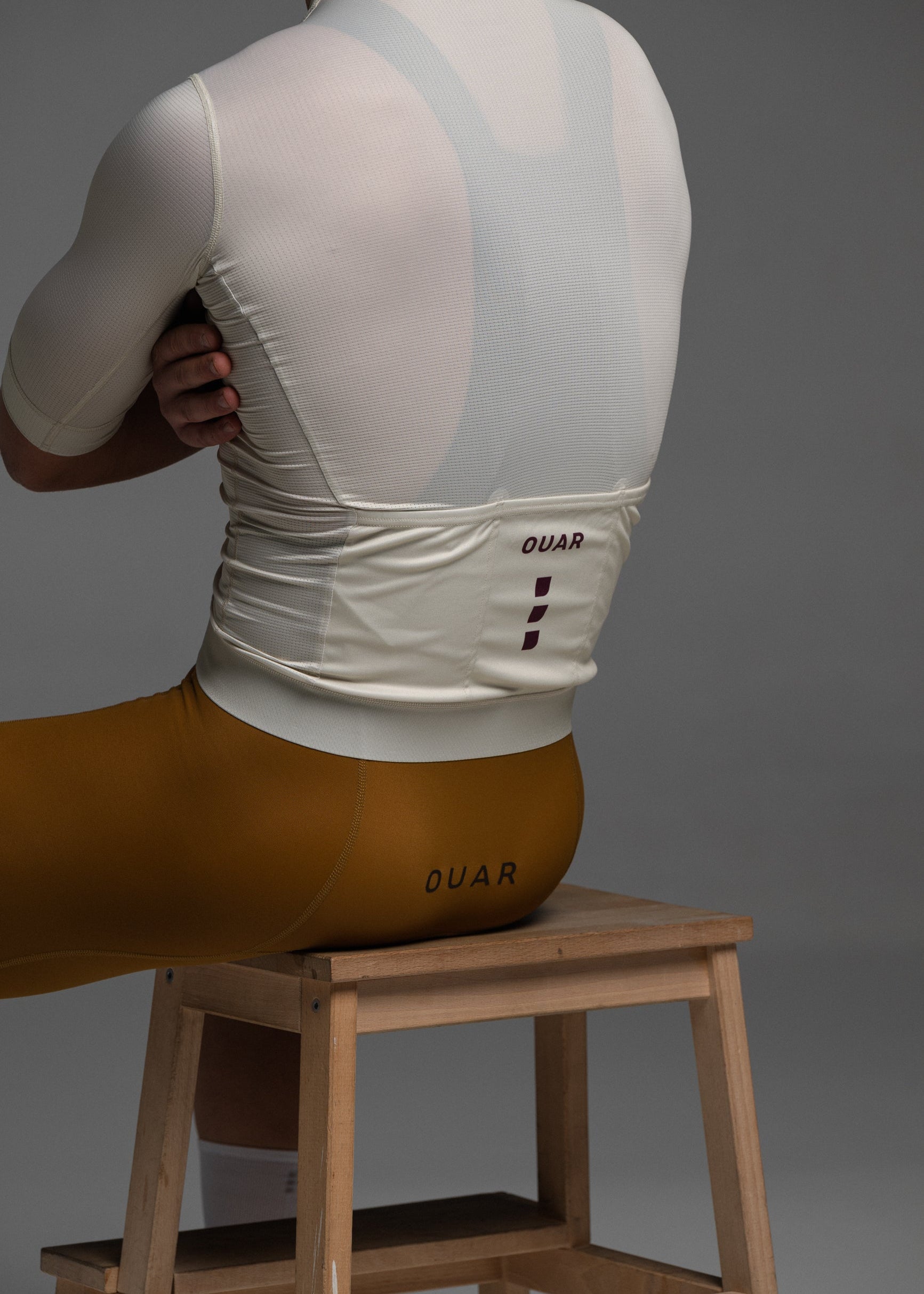 SAND JERSEY + TERROIR BIBS + WHITE/GREY SOCKS