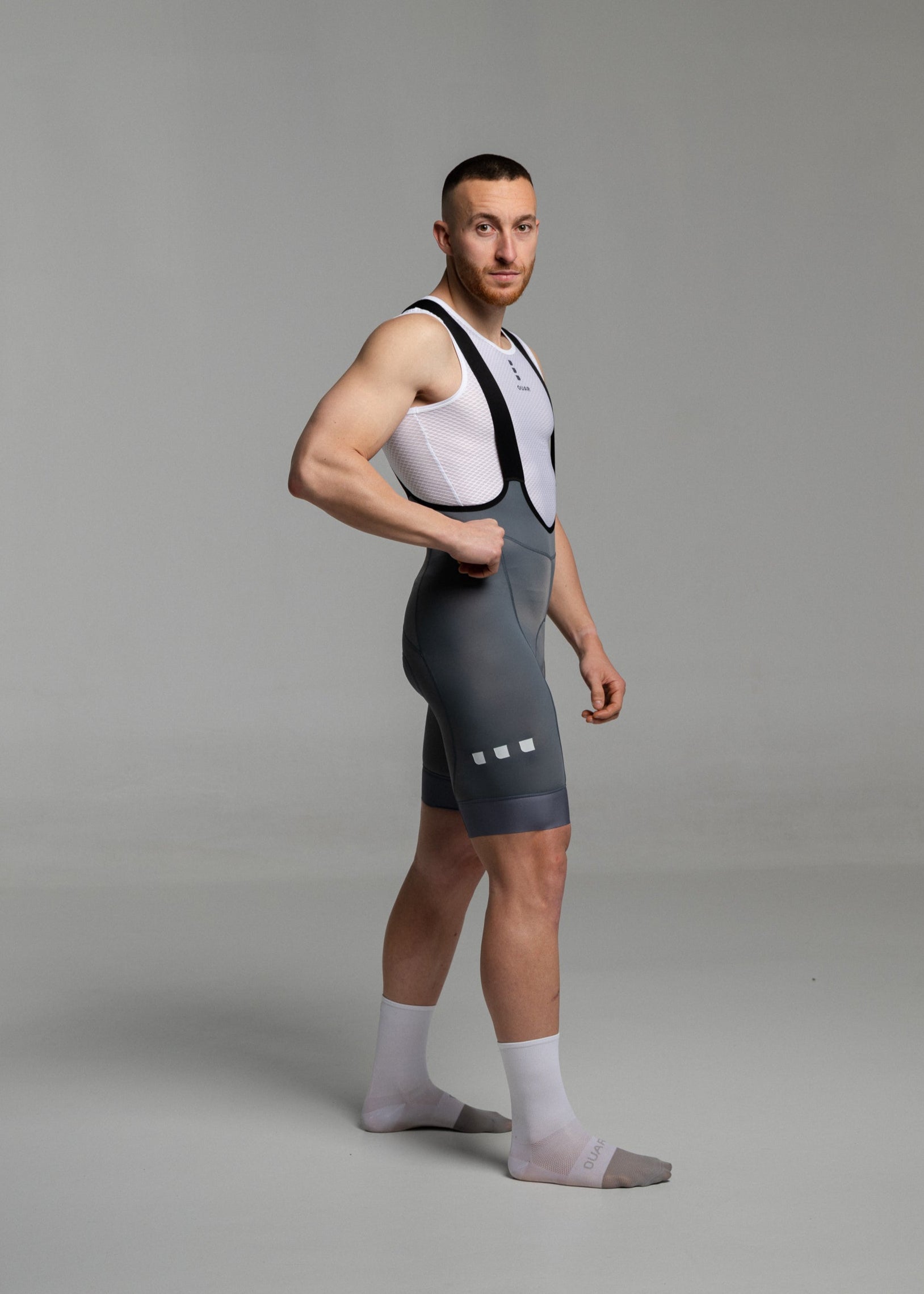 COBALT BLUE JERSEY + TITANIUM BIBS + WHITE/GREY SOCKS