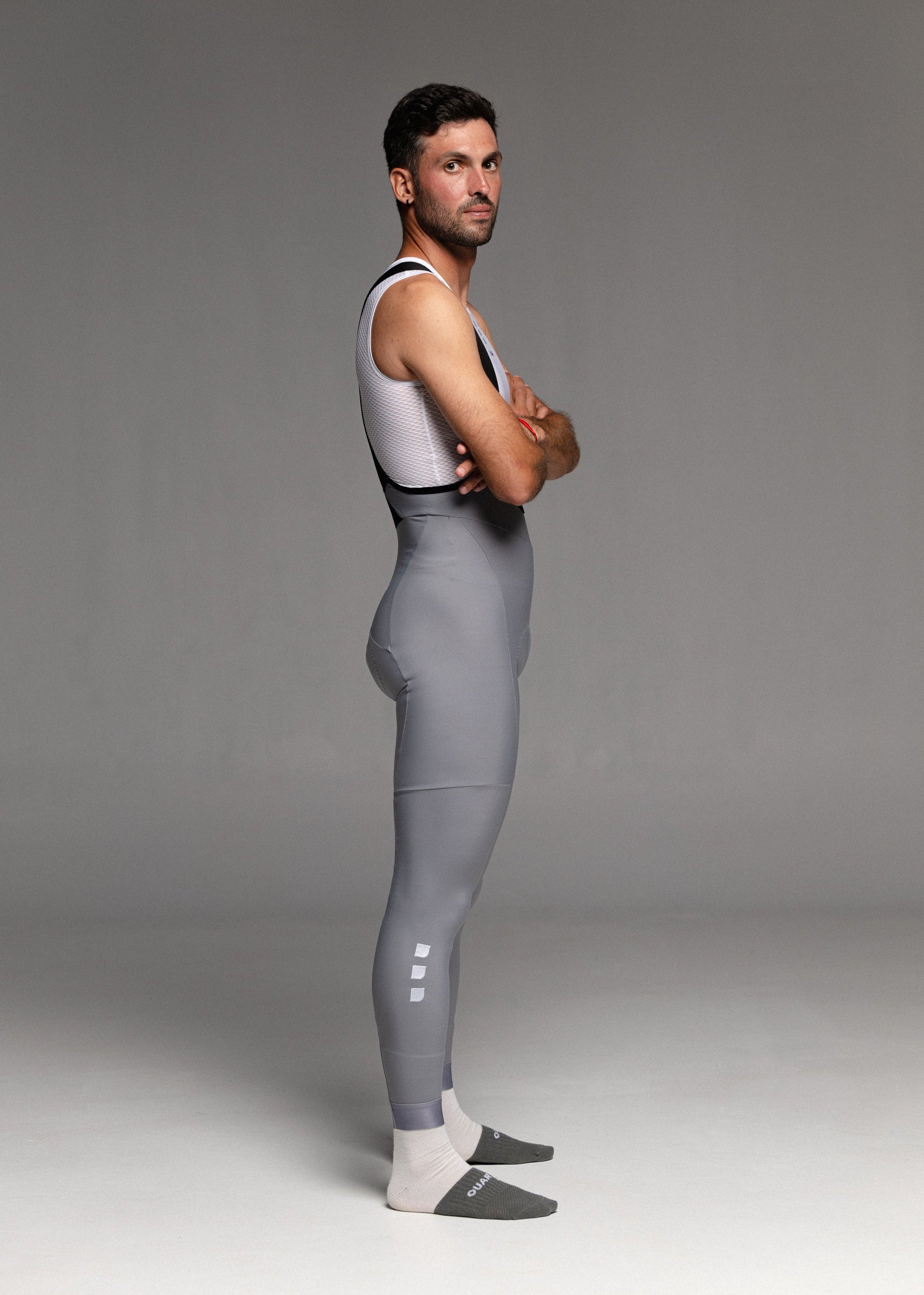 ROCK AND ROLL LS JERSEY + ARTIC GREY LONG BIBS + NECK WARMER + MERINO SOCKS