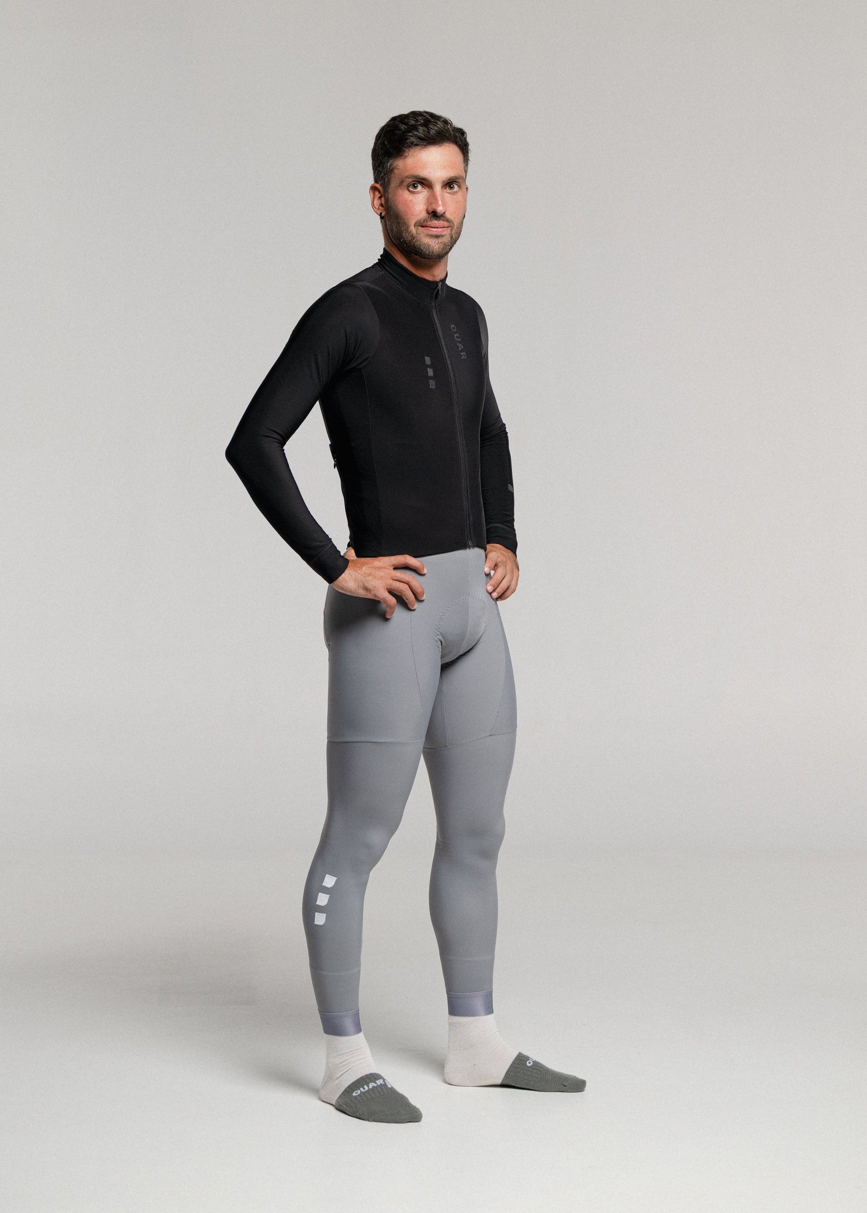 ROCK AND ROLL LS JERSEY + ARTIC GREY LONG BIBS + NECK WARMER + MERINO SOCKS