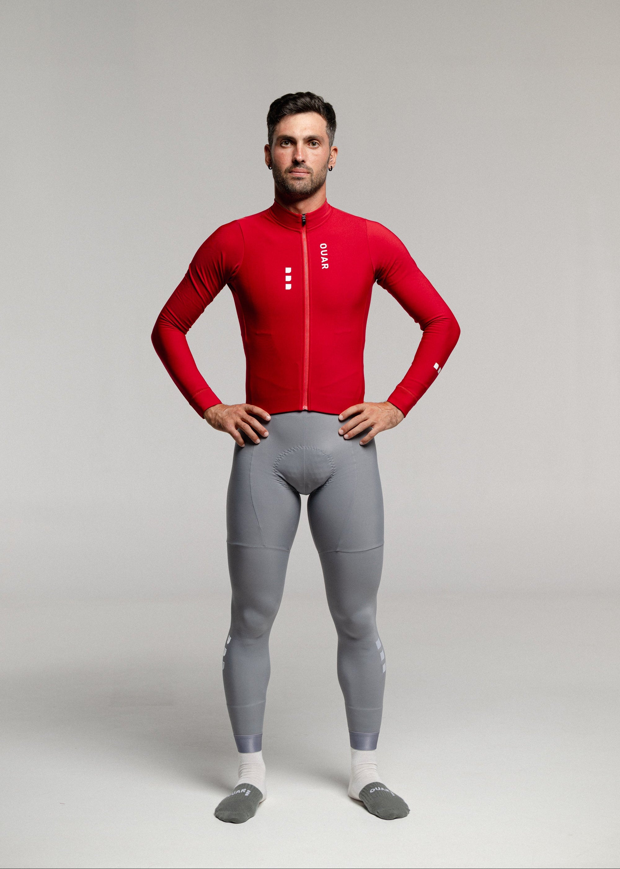 DISCO LS JERSEY + ARTIC GREY LONG BIBS + NECK WARMER + MERINO SOCKS