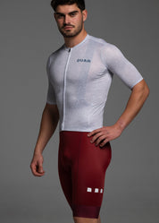 GREY PIXEL JERSEY + RUBY BIBS + WHITE/GREY SOCKS