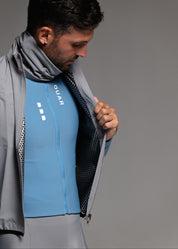 ELECTRO LS JERSEY + ARTIC GREY LONG BIBS + MIST GILET + NECK WARMER