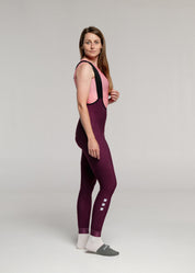 RIPE PLUM - AXYUM Thermal Long Bibs Woman