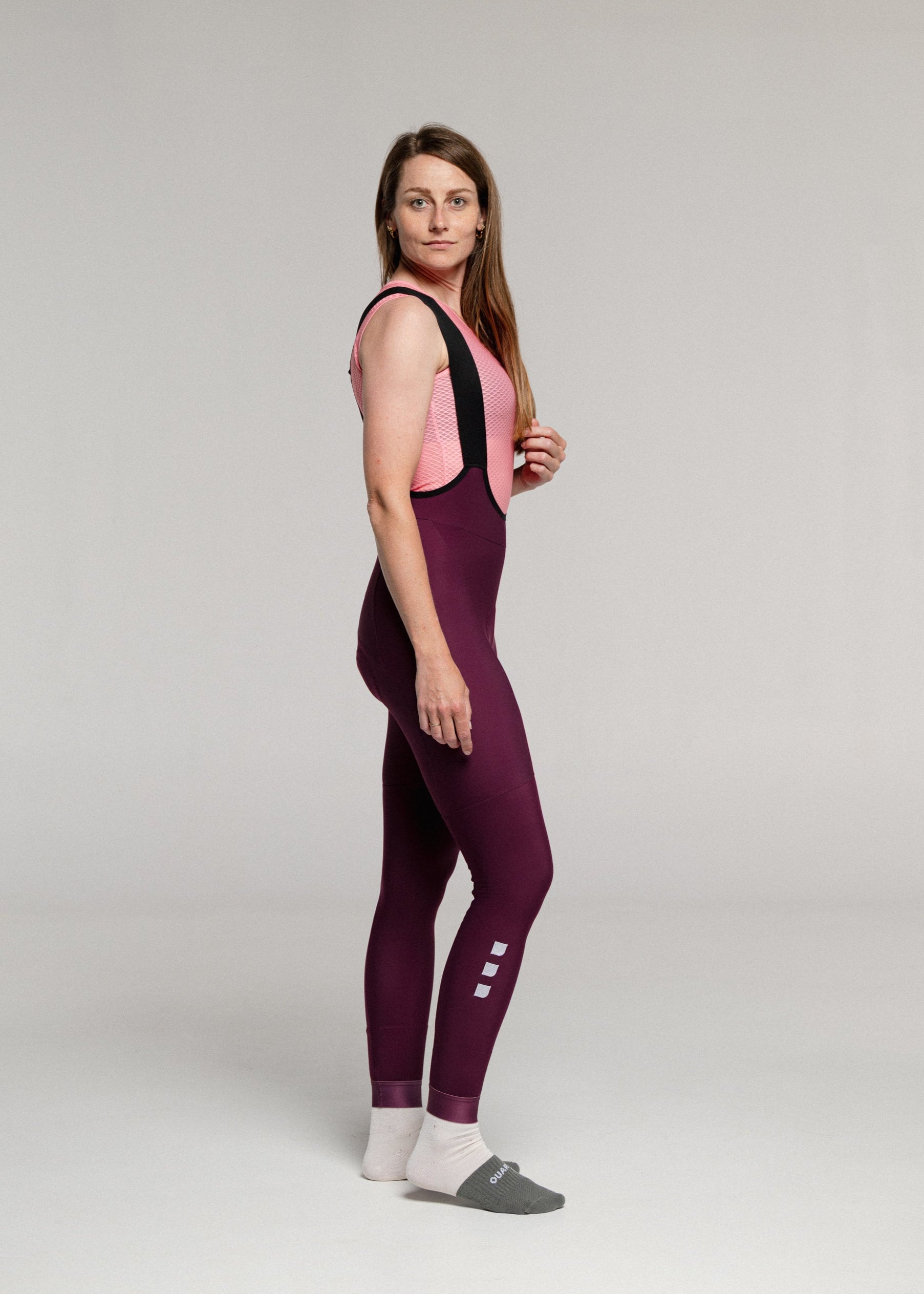RIPE PLUM - AXYUM Thermal Long Bibs Woman