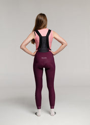 RIPE PLUM - AXYUM Thermal Long Bibs Woman
