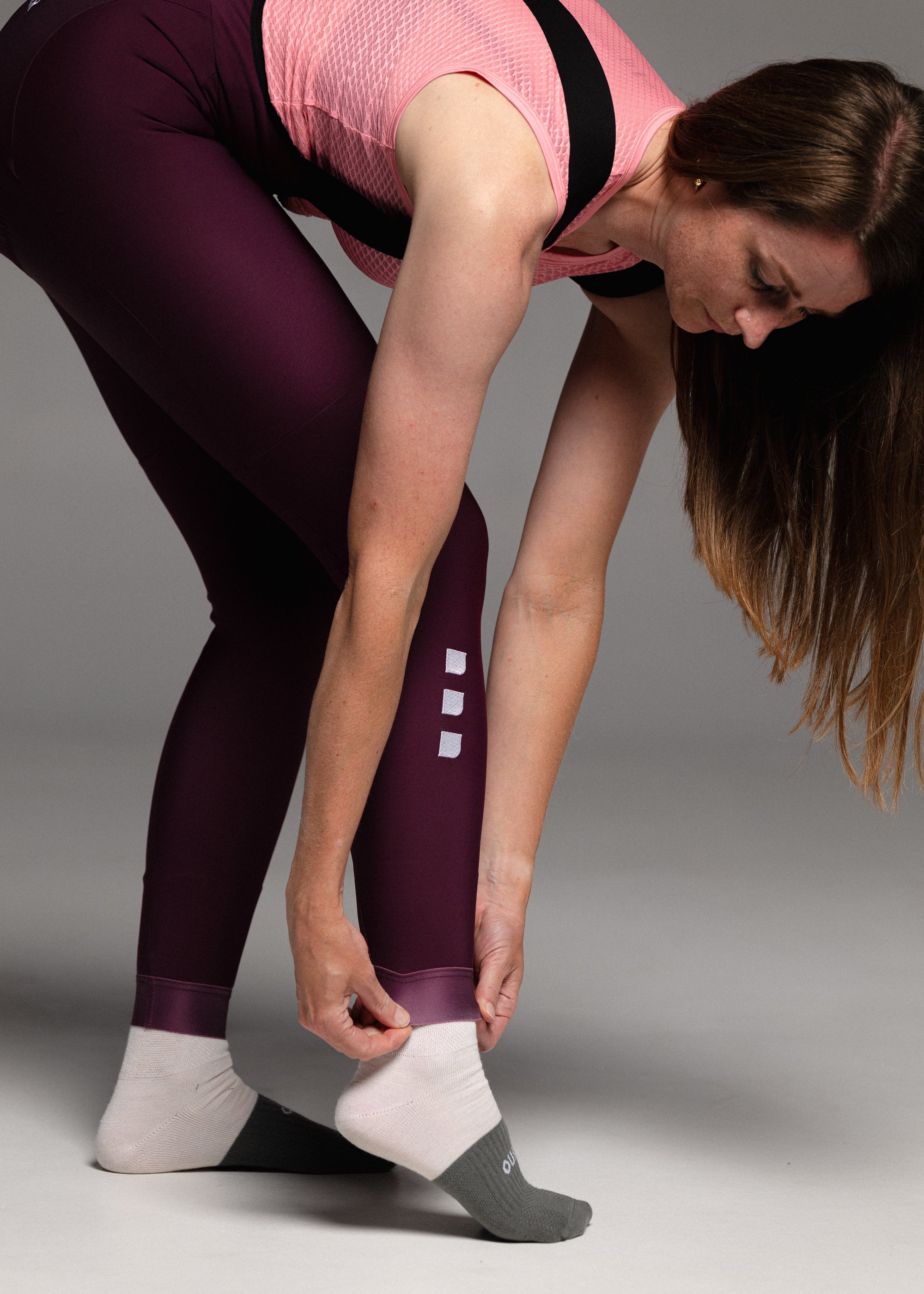 RIPE PLUM - AXYUM Thermal Long Bibs Woman