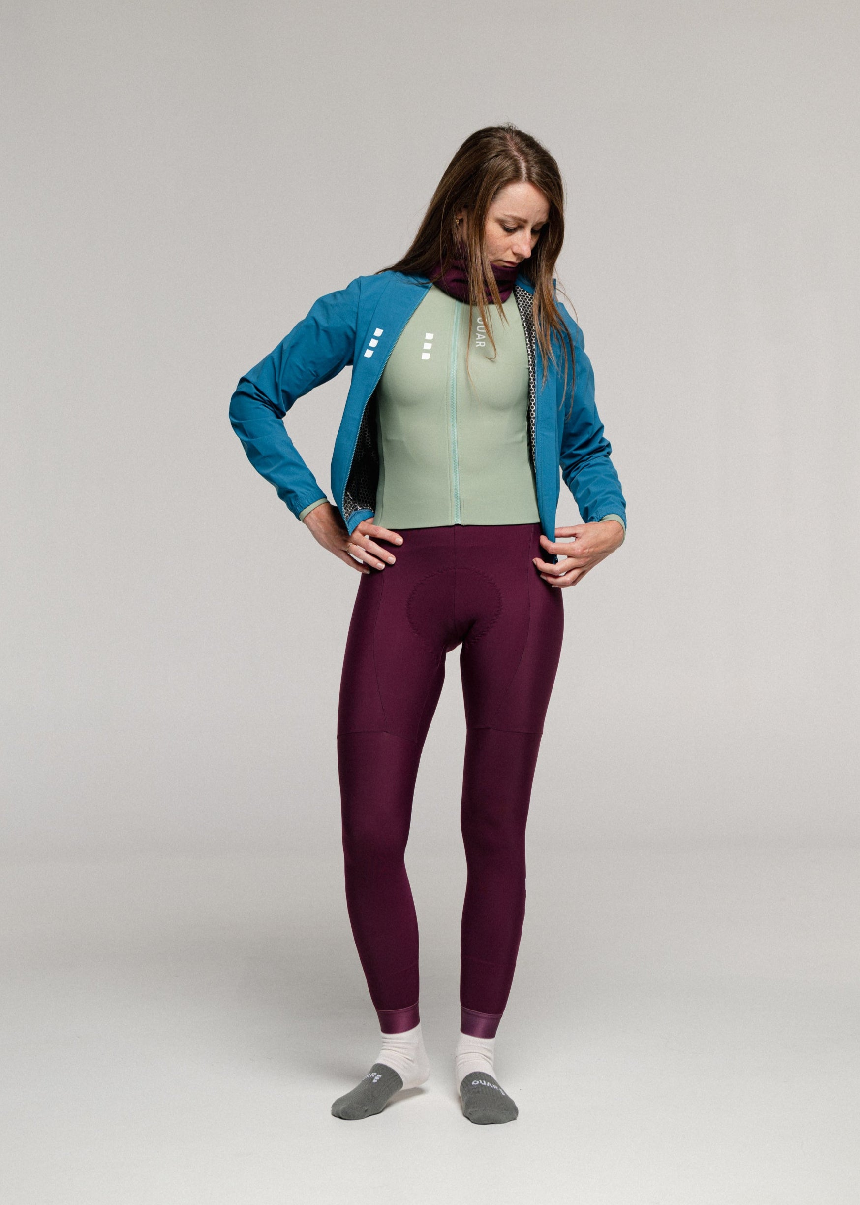 RIPE PLUM - AXYUM Thermal Long Bibs Woman
