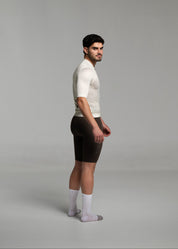 SAND JERSEY + COCOA BIBS + WHITE/GREY SOCKS