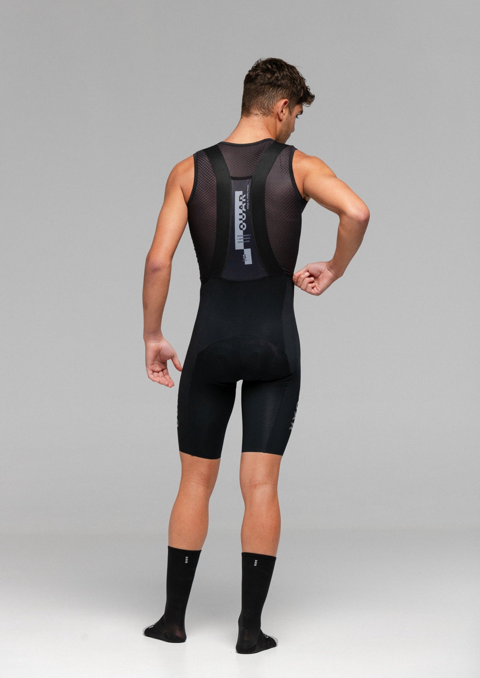 PURE BLACK - AERYS Bib Shorts Man