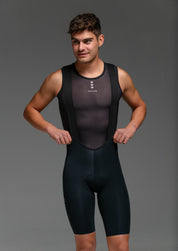 YOLK JERSEY + PURE BLACK AERYS BIBS + BLACK/GREY SOCKS
