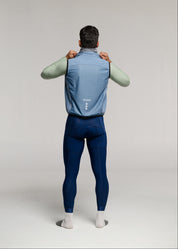 CHILL LS JERSEY + MARINO LONG BIBS + GLACIER GILET + NECK WARMER