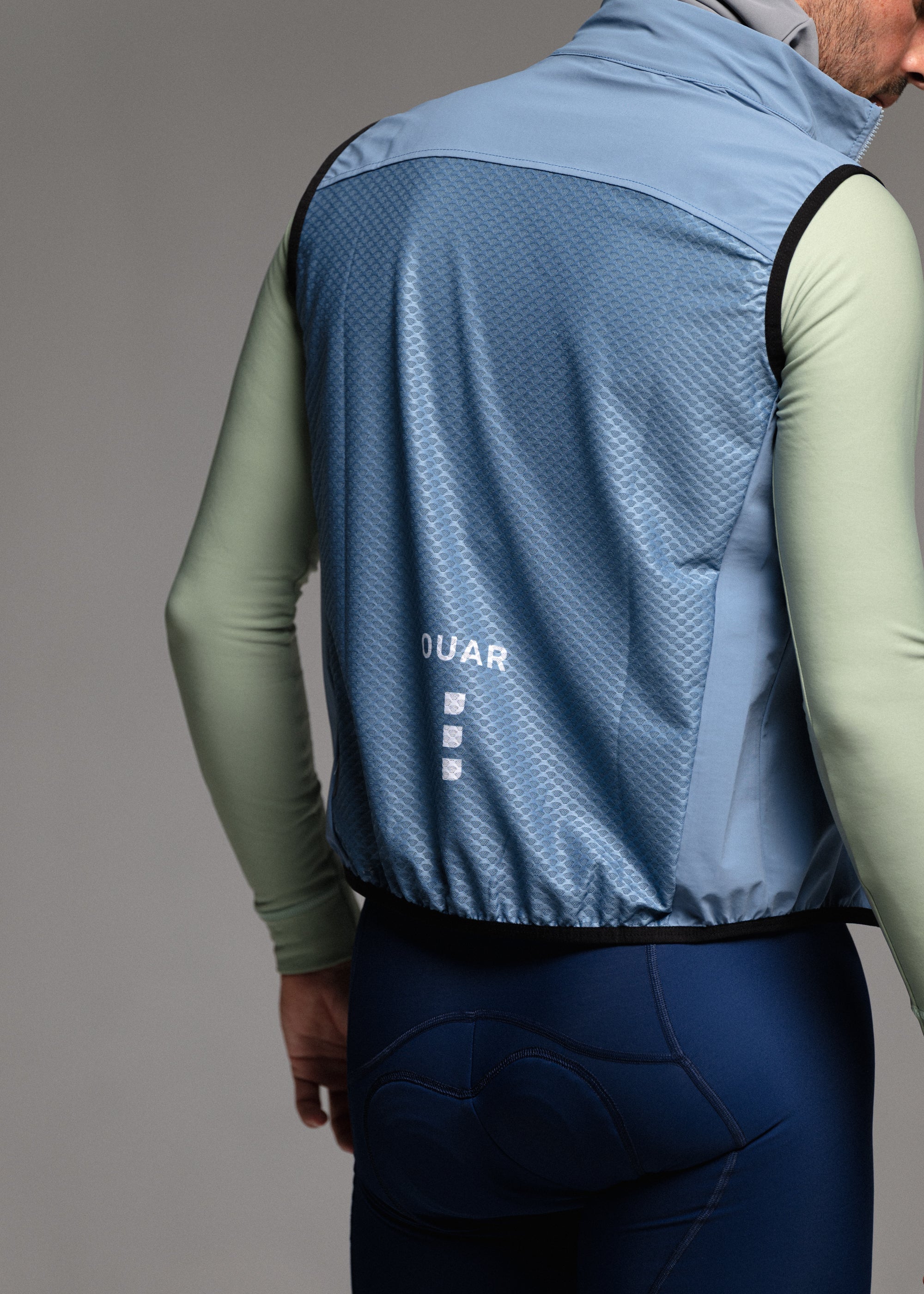 CHILL LS JERSEY + MARINO LONG BIBS + GLACIER GILET + NECK WARMER