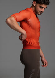 MAGMA JERSEY + COCOA BIBS + WHITE/GREY SOCKS