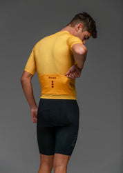 YOLK JERSEY + PURE BLACK AERYS BIBS + BLACK/GREY SOCKS