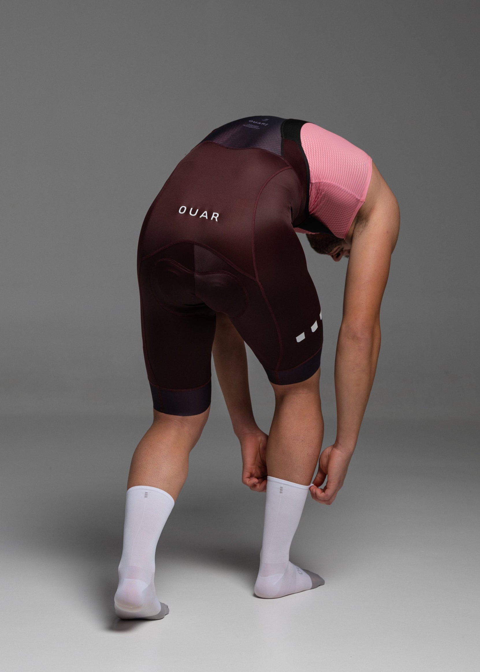 DARK TEAL JERSEY + DARK BURDEOS BIBS + WHITE/GREY SOCKS