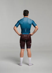 DARK TEAL JERSEY + DARK BURDEOS BIBS + WHITE/GREY SOCKS