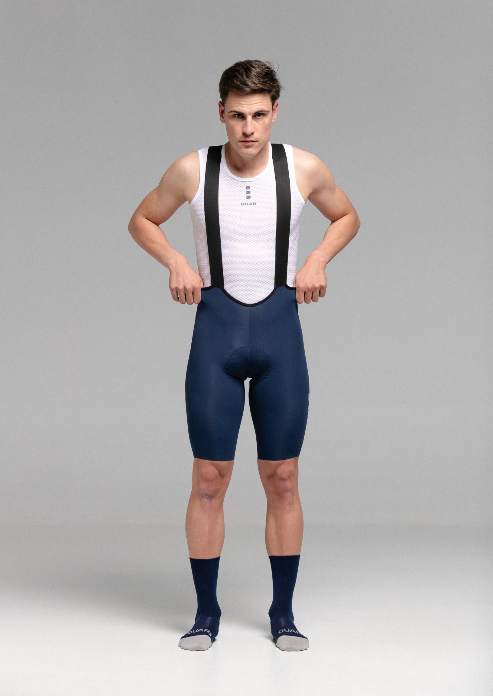 YOLK JERSEY + MARINO BIBS + MARINO/GREY SOCKS