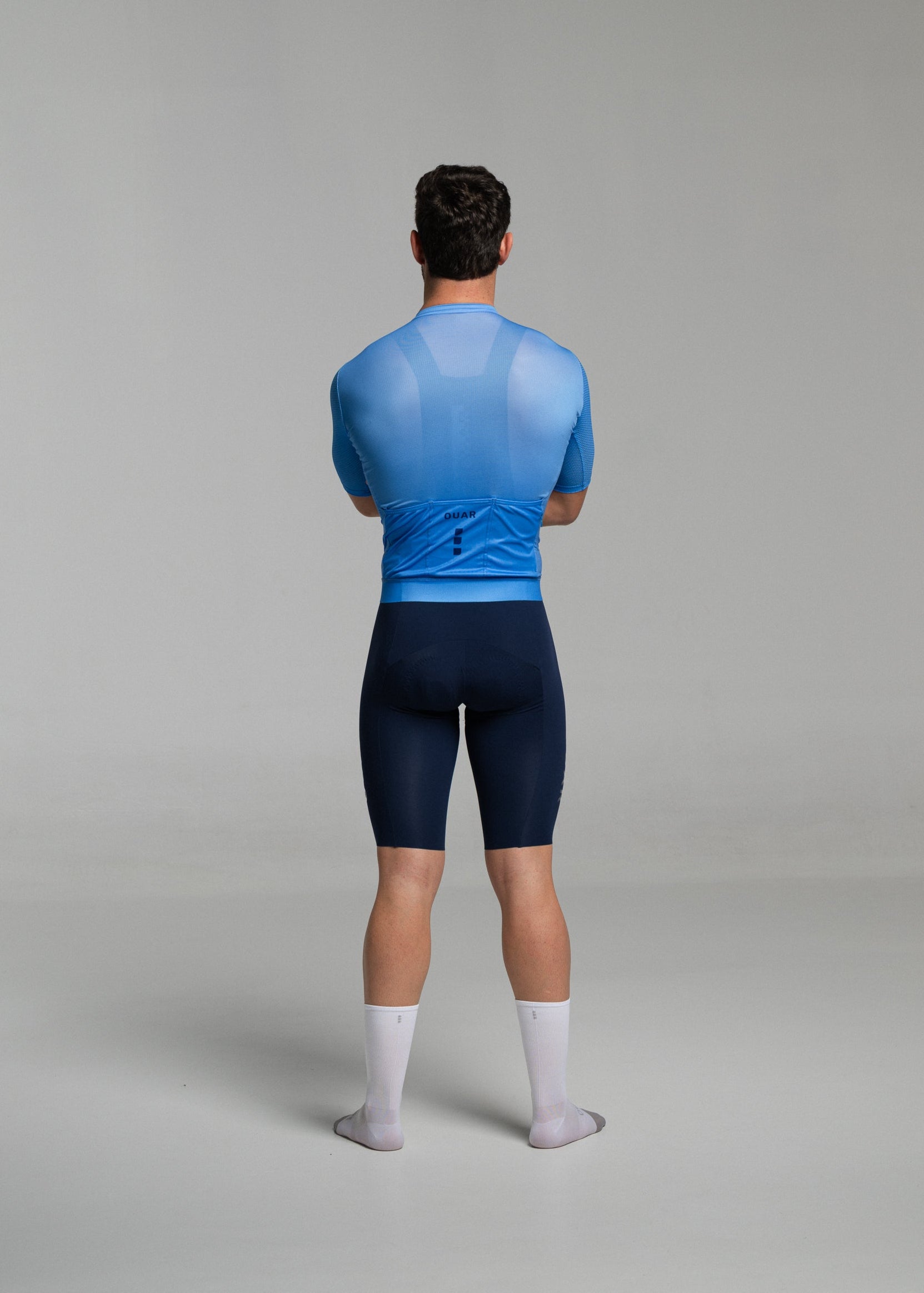 COBALT BLUE JERSEY + MARINO AERYS BIBS + MARINO/GREY SOCKS