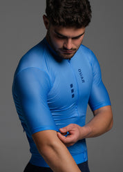 COBALT BLUE JERSEY + MARINO AERYS BIBS + MARINO/GREY SOCKS
