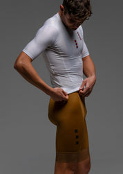 DIZZY WHITE JERSEY + TERROIR EVO BIBS + WHITE/AQUA SOCKS