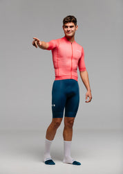 GRAPEFRUIT JERSEY + AQUA BIBS + WHITE/AQUA SOCKS