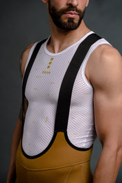 DIZZY WHITE JERSEY + TERROIR EVO BIBS + WHITE/AQUA SOCKS