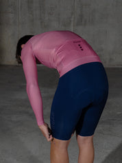DUSTY CHERRY LS JERSEY + MARINO BIBS + MARINO/GREY SOCKS