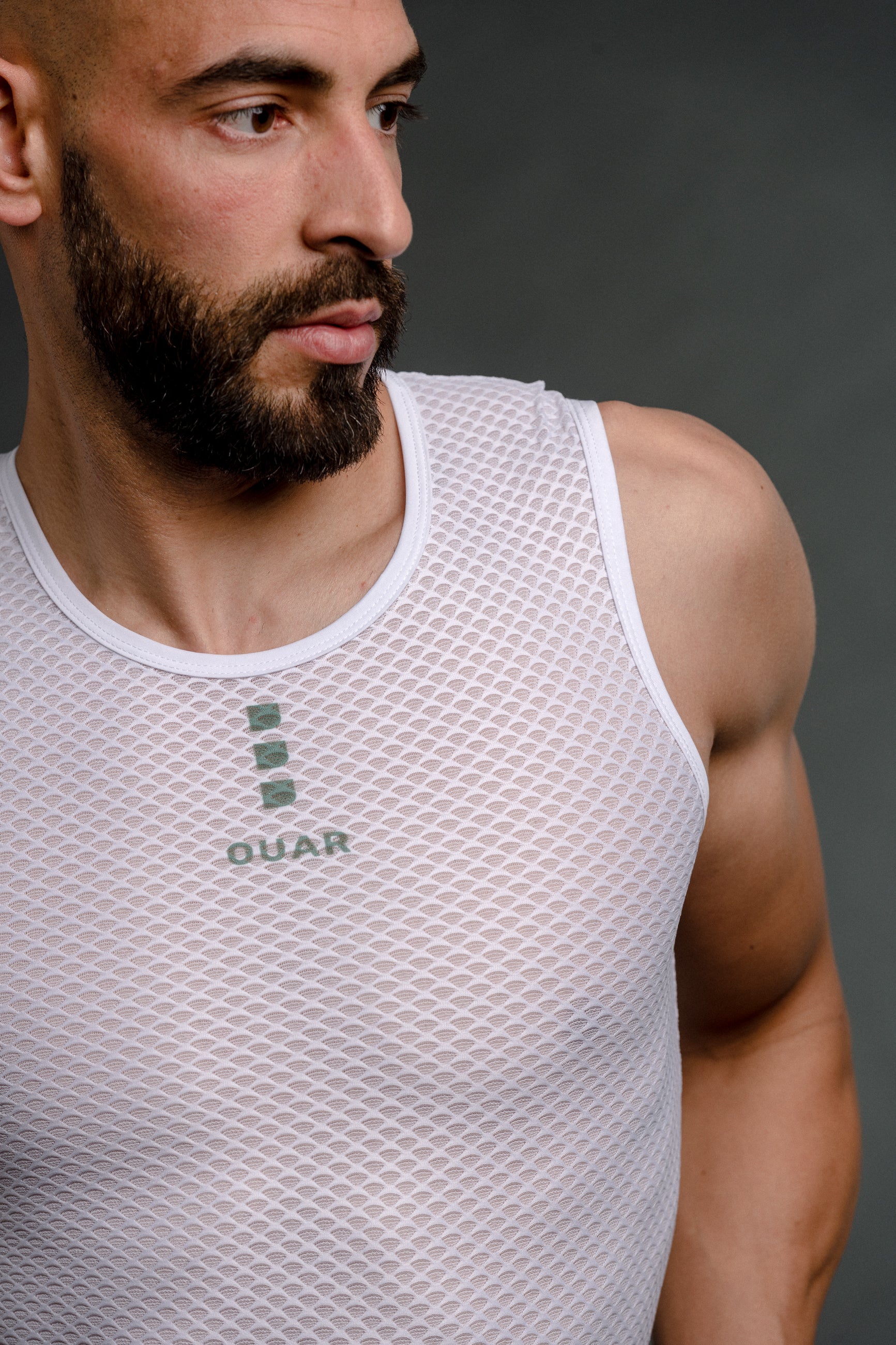 WHITE/AQUA - EVO Base Layer Man
