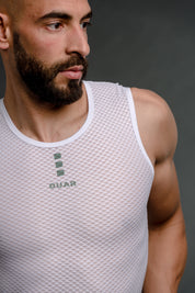 WHITE/AQUA - EVO Base Layer Man