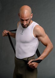 WHITE/AQUA - EVO Base Layer Man